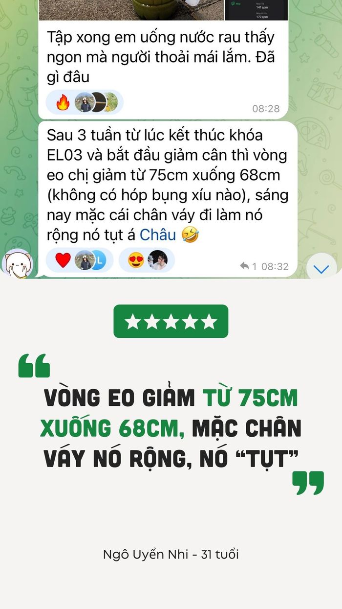 Kết quả giảm cân 2