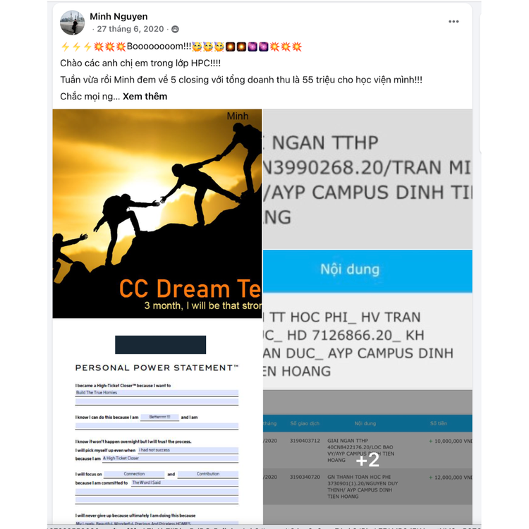 Feedback và chất liệu từ landing page cũ 3
