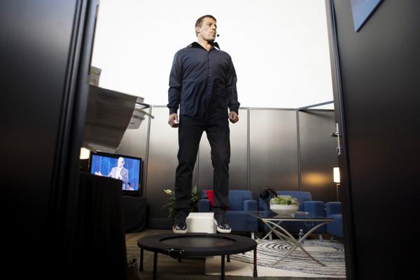 tony robbins trampoline