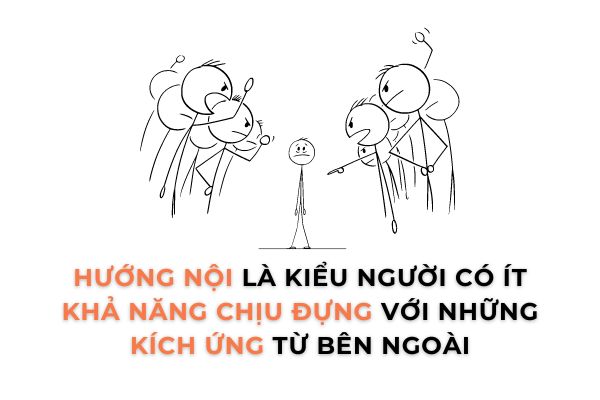 Hướng nội là kiểu người có ít khả năng chịu đựng với những kích ứng từ bên ngoài