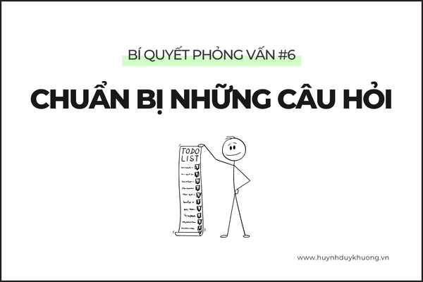 chuẩn bị trước khi phỏng vấn