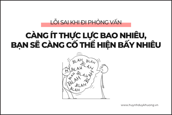 sai lầm phỏng vấn